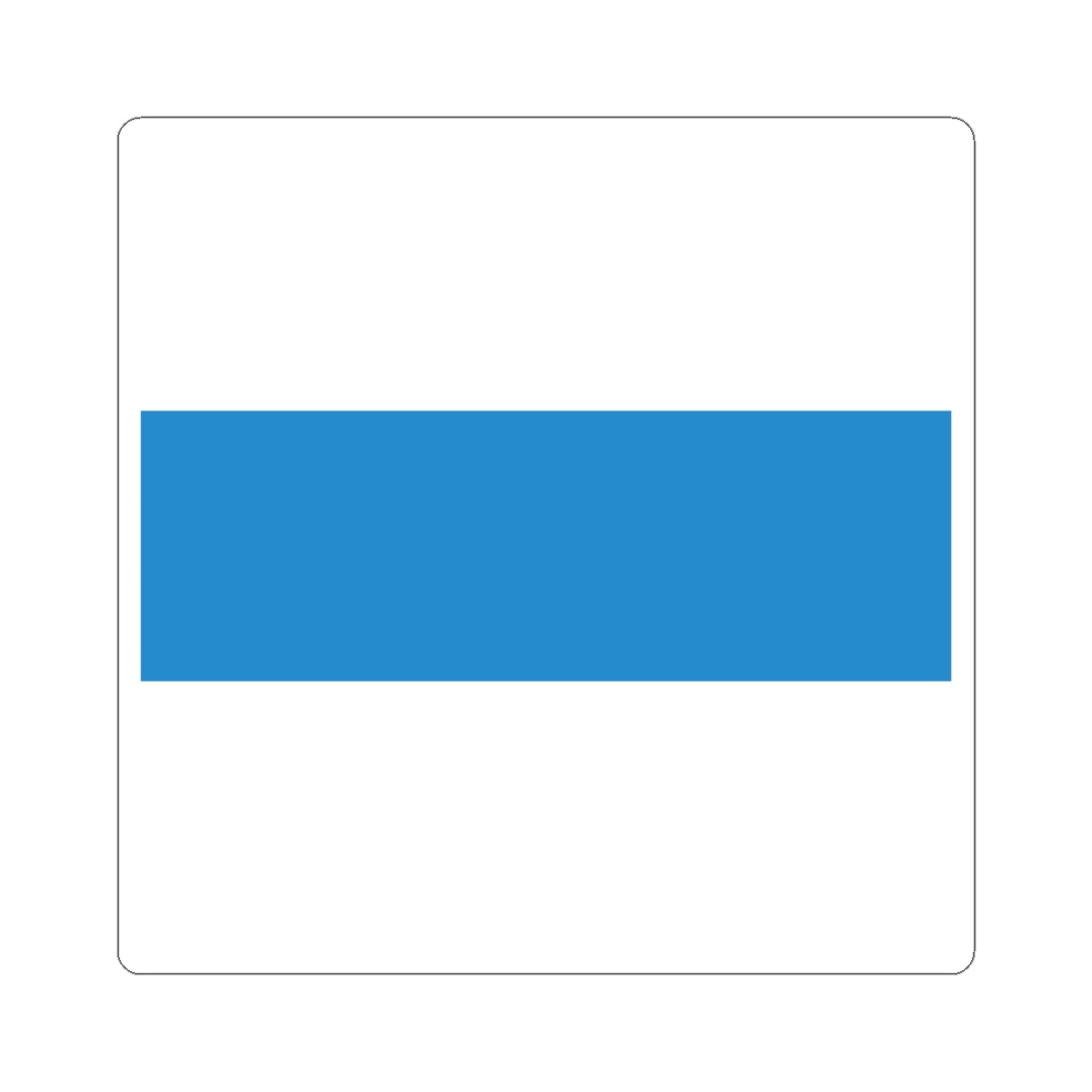 Flag of Canton of Zug (Switzerland) STICKER Vinyl Kiss-Cut Decal