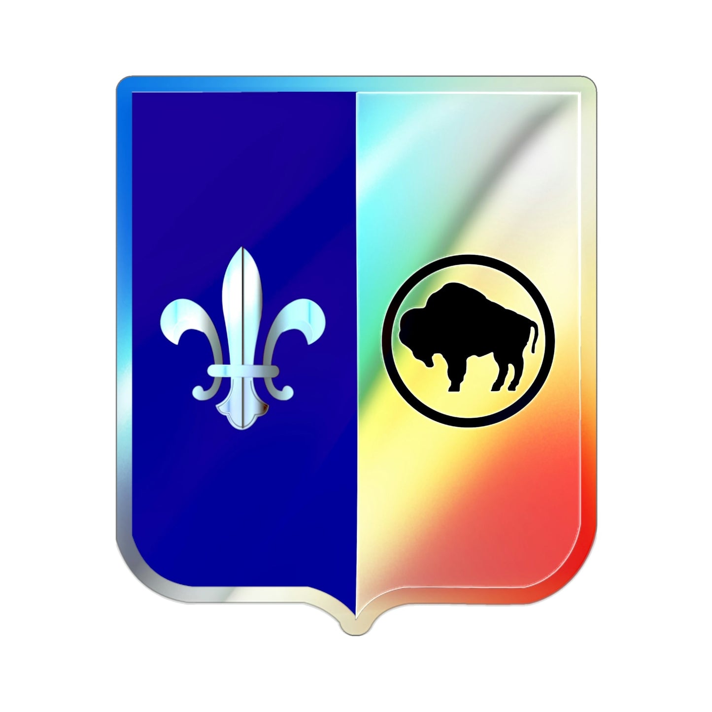 371 Infantry Battalion 2 (U.S. Army) Holographic STICKER Die-Cut Vinyl Decal-2 Inch-The Sticker Space