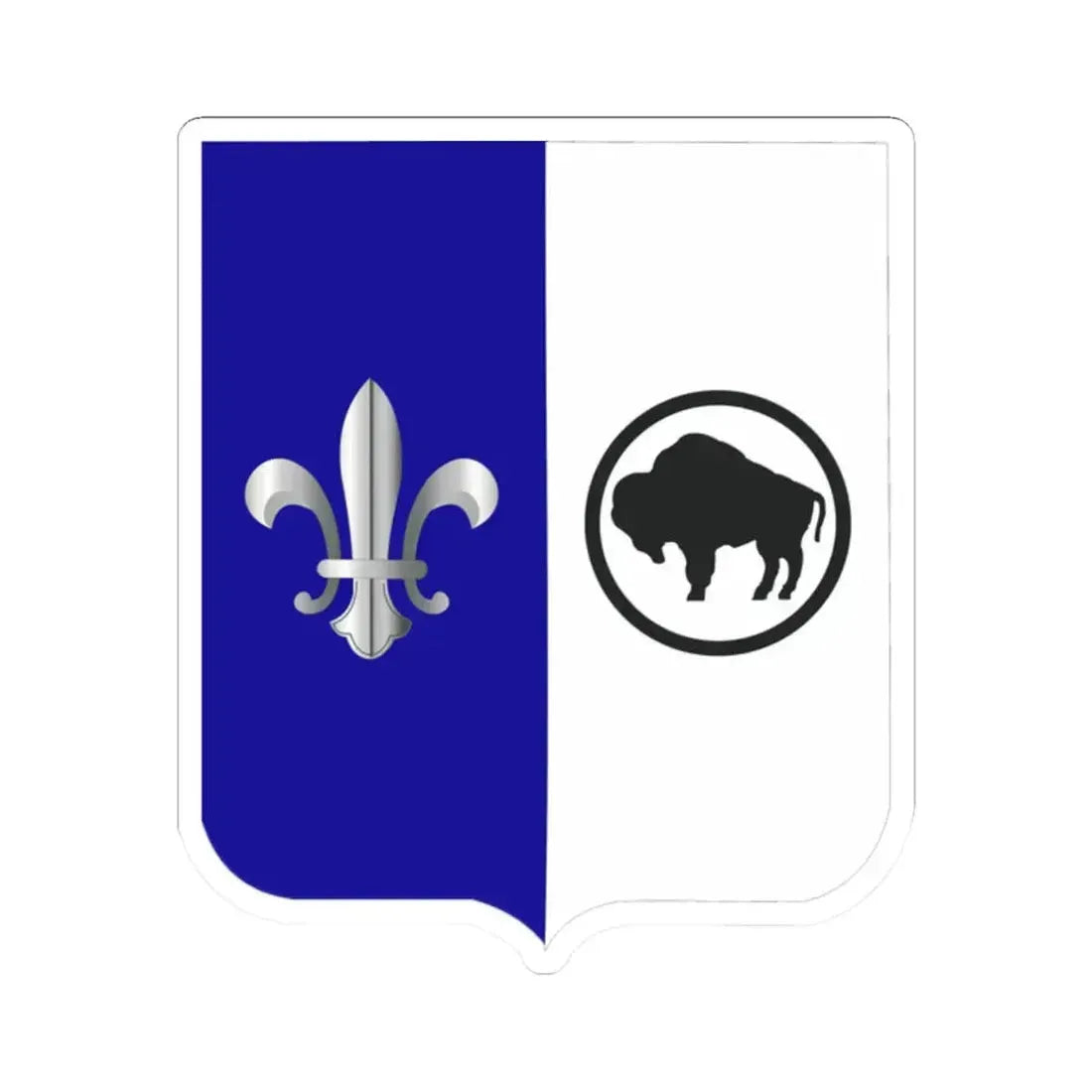 371 Infantry Battalion 2 (U.S. Army) STICKER Vinyl Kiss-Cut Decal 2 Inch White - The Sticker Space