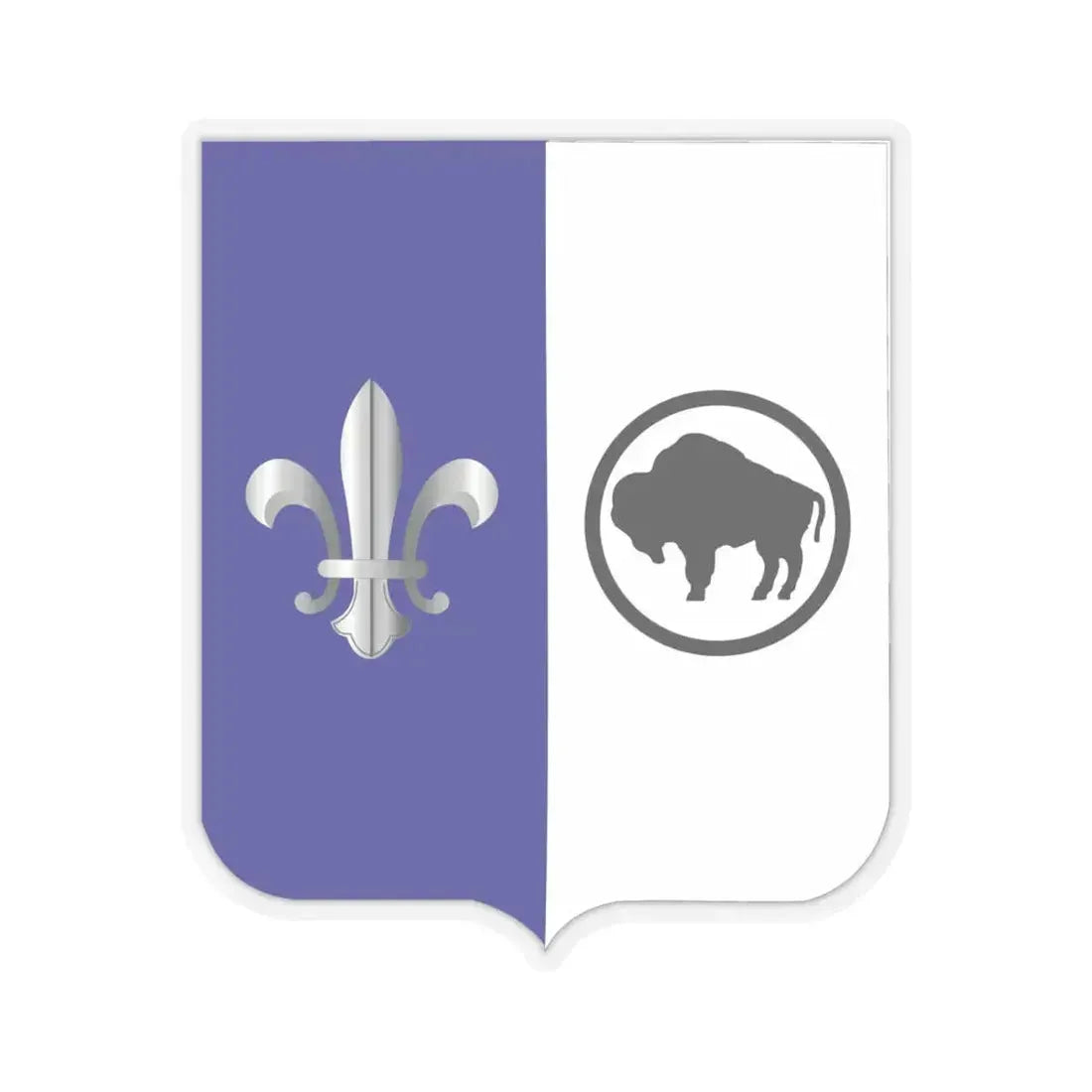 371 Infantry Battalion 2 (U.S. Army) STICKER Vinyl Kiss-Cut Decal 6 Inch Transparent - The Sticker Space