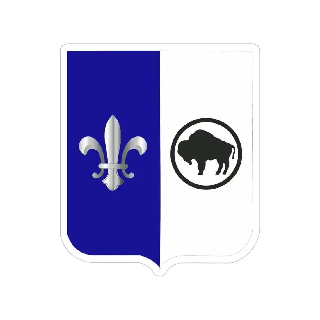 371 Infantry Battalion 2 (U.S. Army) Transparent STICKER Die-Cut Vinyl Decal 4 Inch - The Sticker Space