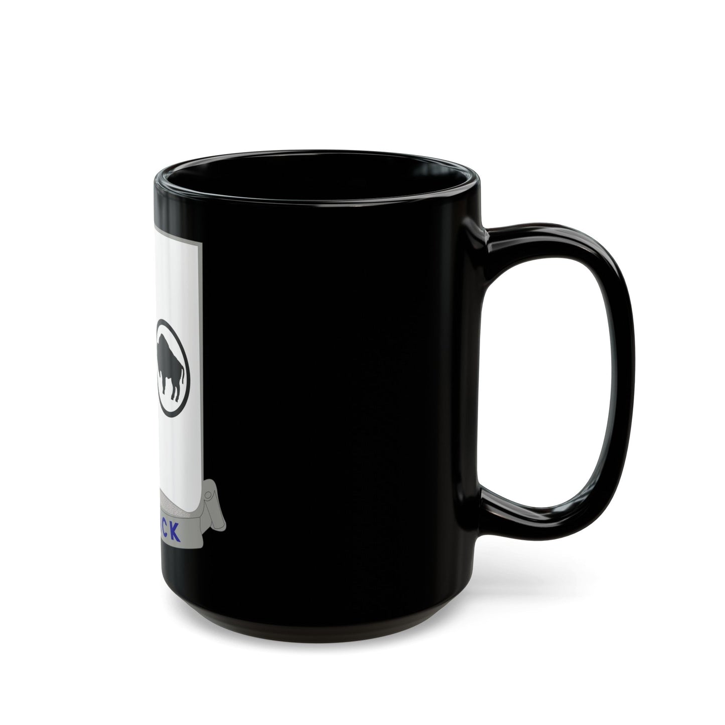 371 Infantry Battalion (U.S. Army) Black Coffee Mug-The Sticker Space