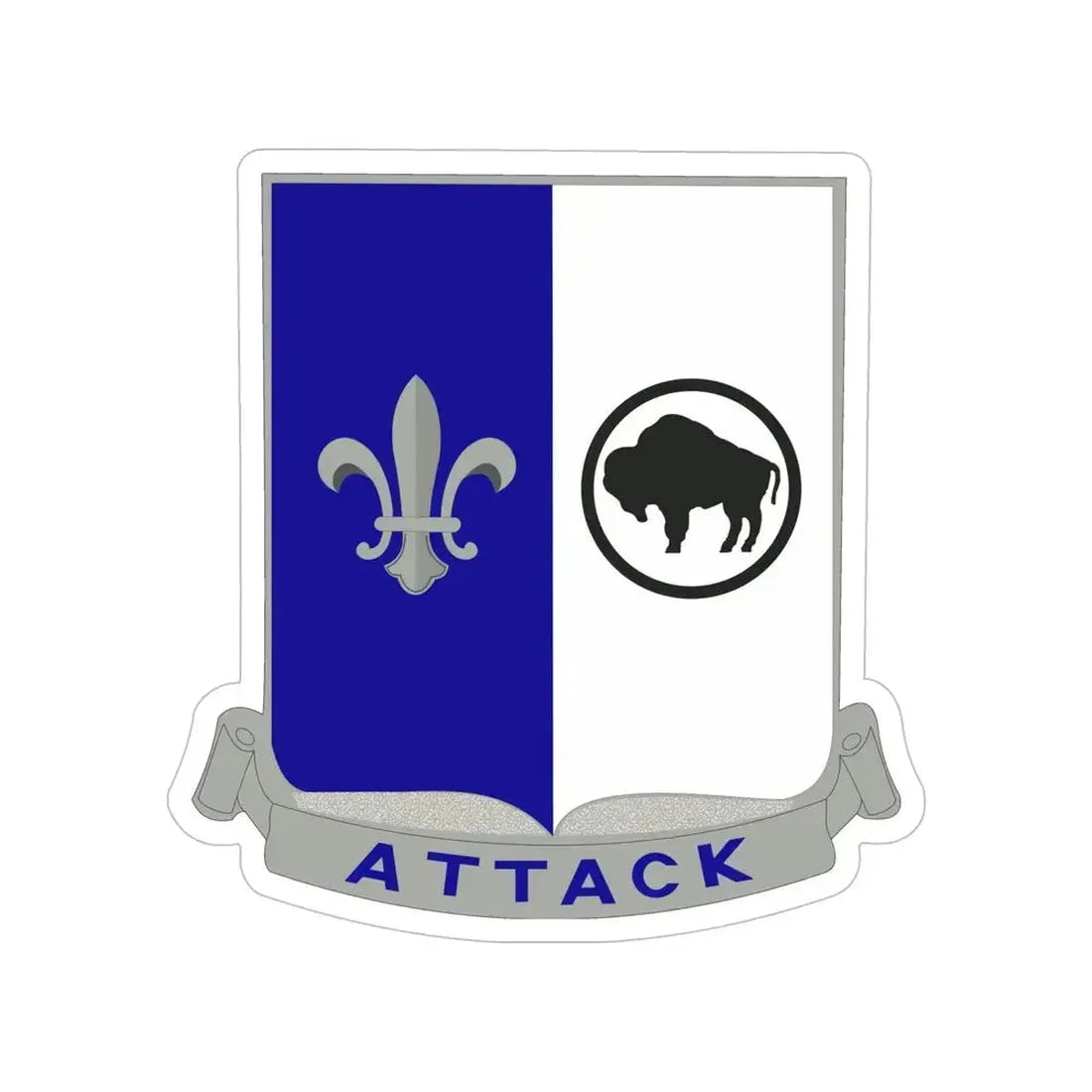 371 Infantry Battalion (U.S. Army) Transparent STICKER Die-Cut Vinyl Decal 6 Inch - The Sticker Space