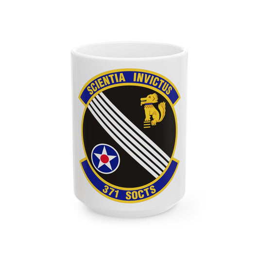 371 Special Operations Combat Training Squadron AFSOC (U.S. Air Force) White Coffee Mug-15oz-The Sticker Space