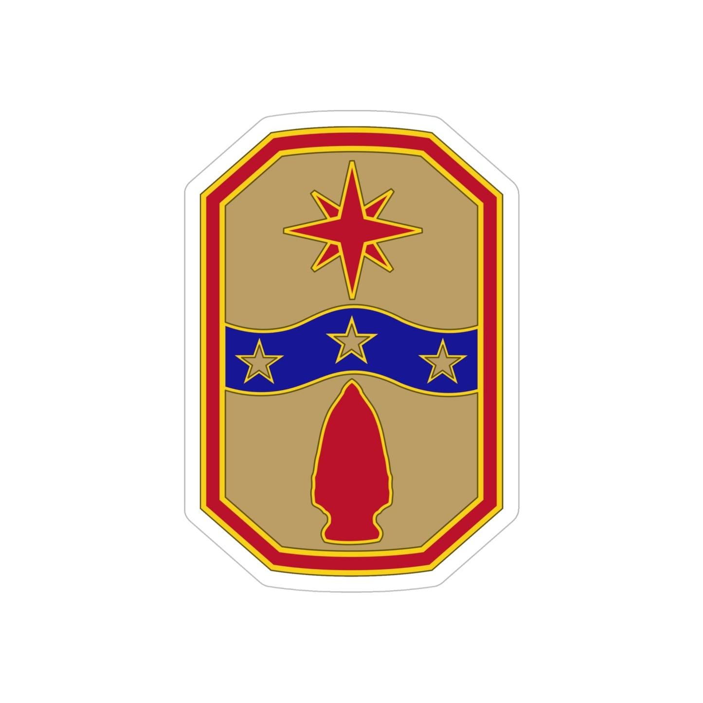 371 Sustainment Brigade (U.S. Army) REVERSE PRINT Transparent STICKER-6" × 6"-The Sticker Space