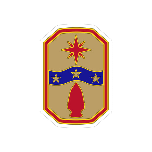 371 Sustainment Brigade (U.S. Army) REVERSE PRINT Transparent STICKER-6" × 6"-The Sticker Space