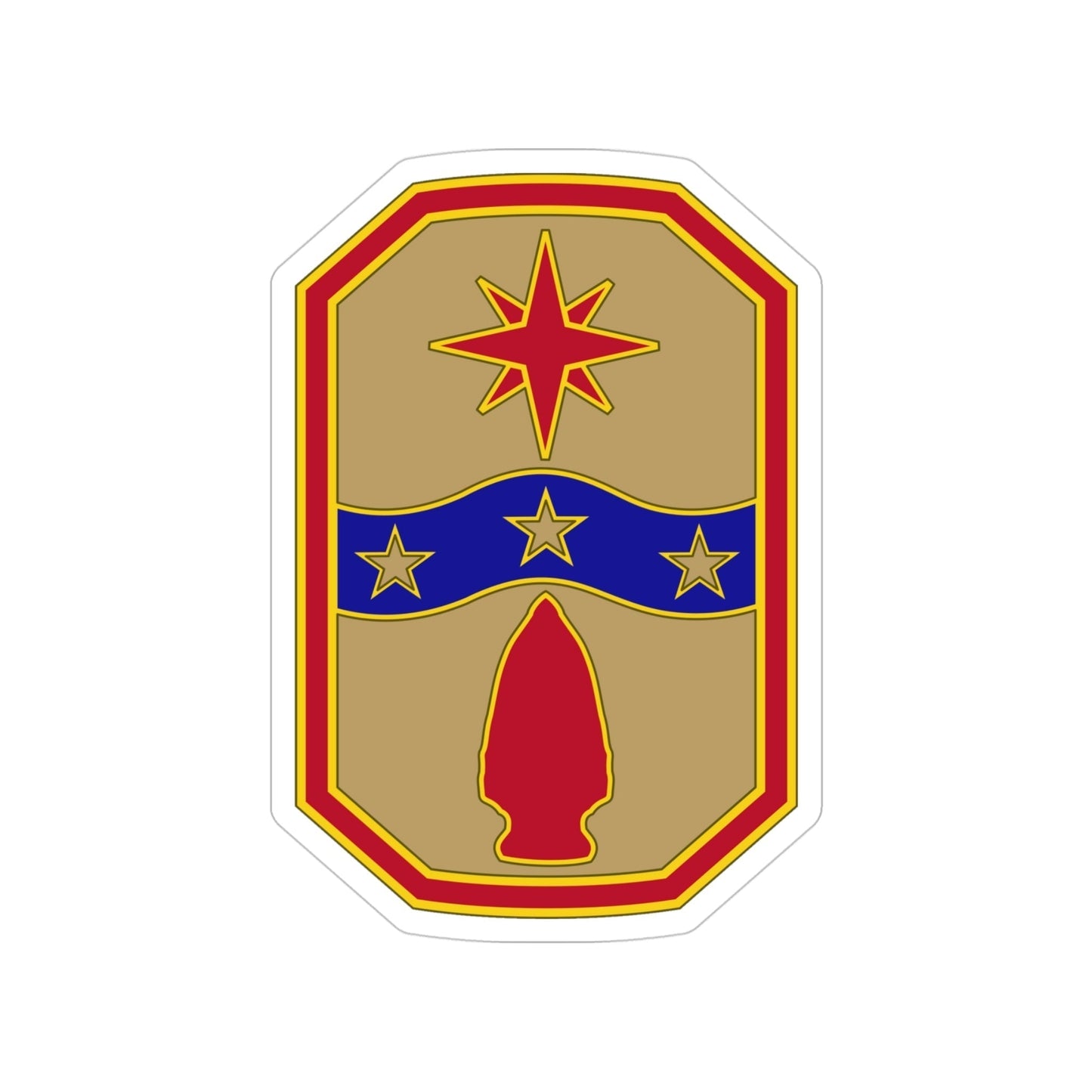 371 Sustainment Brigade (U.S. Army) Transparent STICKER Die-Cut Vinyl Decal-4 Inch-The Sticker Space