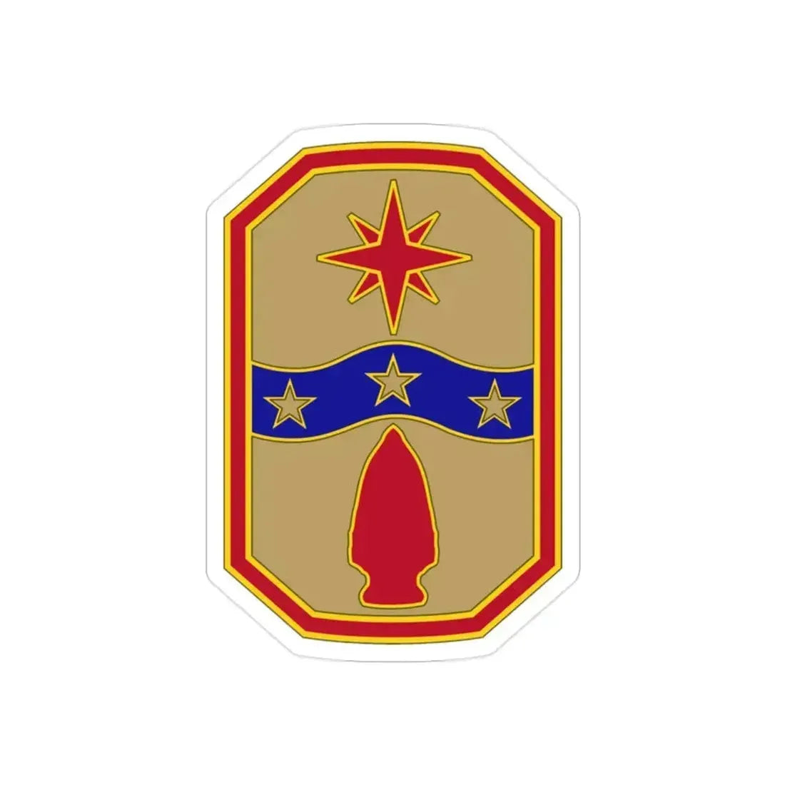 371 Sustainment Brigade (U.S. Army) REVERSE PRINT Transparent Die-Cut STICKER 2 Inch Die-Cut Transparent - The Sticker Space