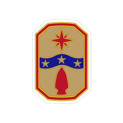 371 Sustainment Brigade (U.S. Army) REVERSE PRINT Transparent Die-Cut STICKER 2 Inch Die-Cut Transparent - The Sticker Space