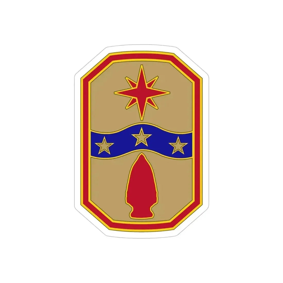 371 Sustainment Brigade (U.S. Army) REVERSE PRINT Transparent Die-Cut STICKER - The Sticker Space