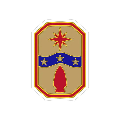 371 Sustainment Brigade (U.S. Army) REVERSE PRINT Transparent Die-Cut STICKER - The Sticker Space