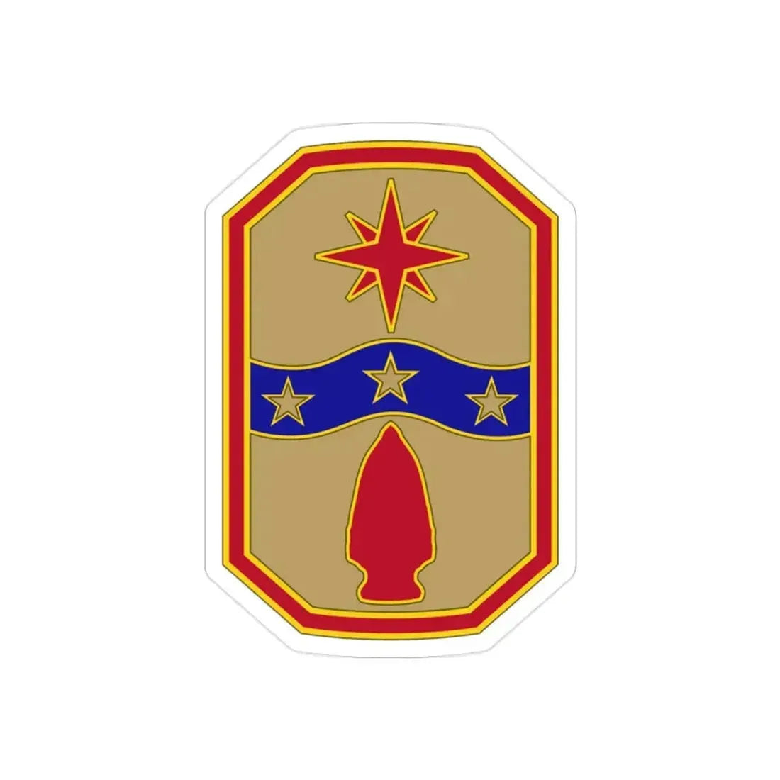 371 Sustainment Brigade (U.S. Army) REVERSE PRINT Transparent Die-Cut STICKER - The Sticker Space