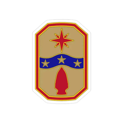 371 Sustainment Brigade (U.S. Army) REVERSE PRINT Transparent Die-Cut STICKER - The Sticker Space