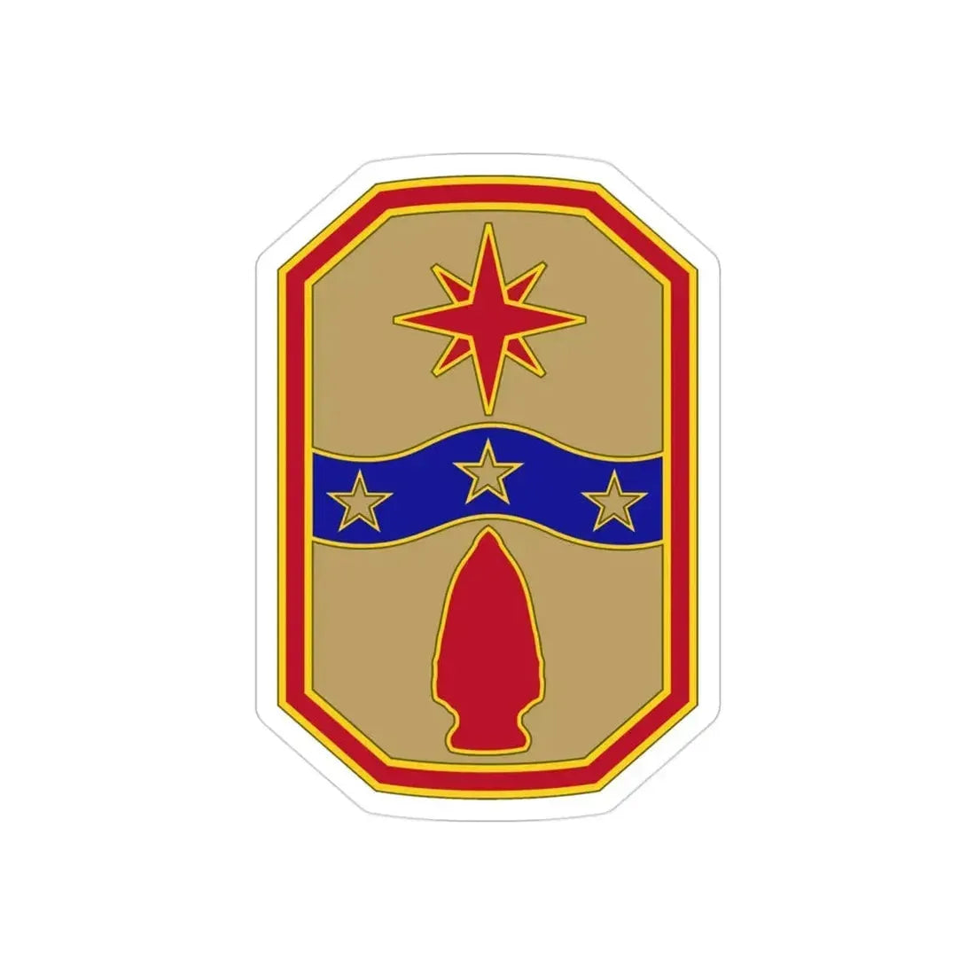 371 Sustainment Brigade (U.S. Army) REVERSE PRINT Transparent Die-Cut STICKER - The Sticker Space