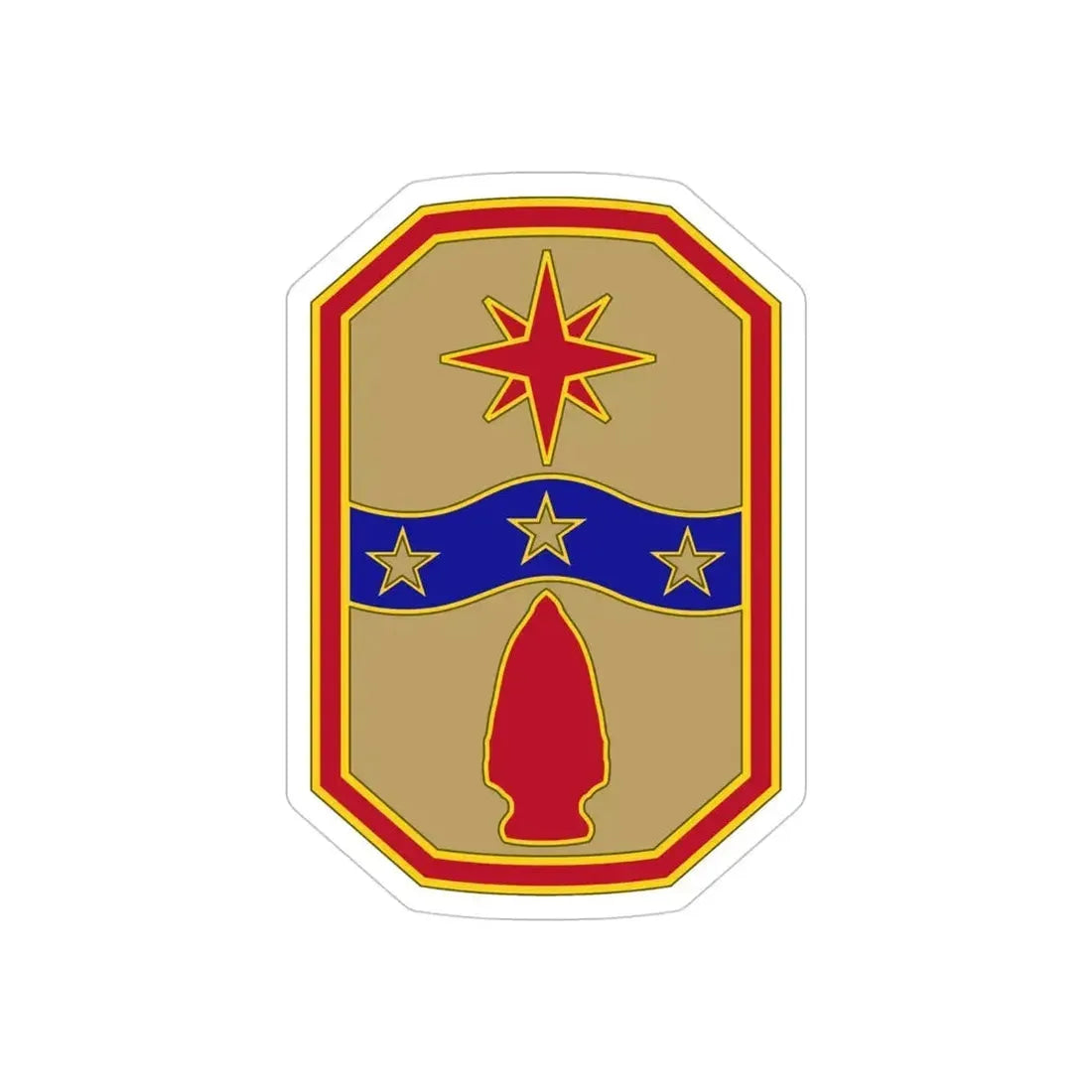 371 Sustainment Brigade (U.S. Army) REVERSE PRINT Transparent Die-Cut STICKER - The Sticker Space