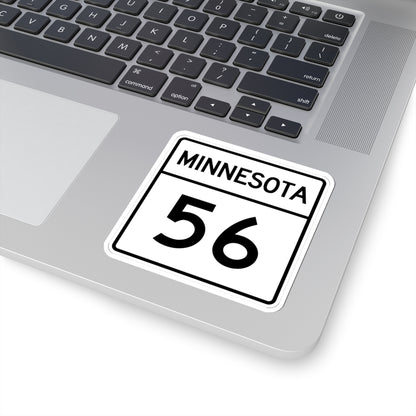 MN-56 1948 (Minnesota) (Road Sign) STICKER Vinyl Kiss-Cut Decal