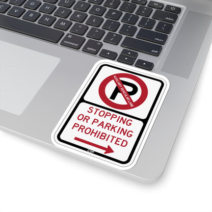 PBOT Road sign P1305R (Oregon) (Road Sign) STICKER Vinyl Kiss-Cut Decal