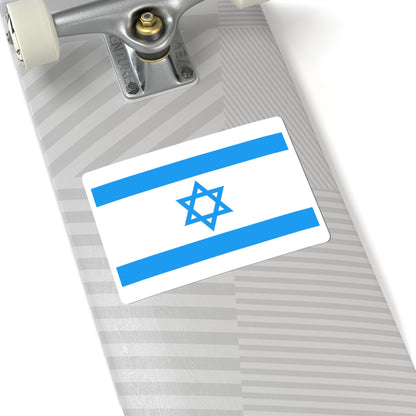 Flag of Israel Light Blue 3-2 (Israel) STICKER Vinyl Kiss-Cut Decal