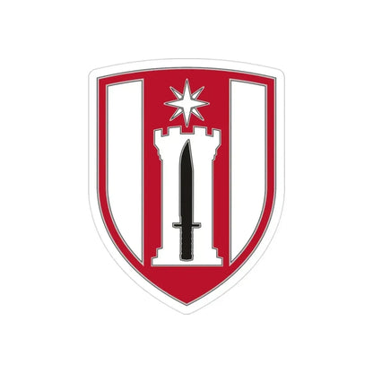 372 Engineer Brigade (U.S. Army) REVERSE PRINT Transparent Die-Cut STICKER - The Sticker Space