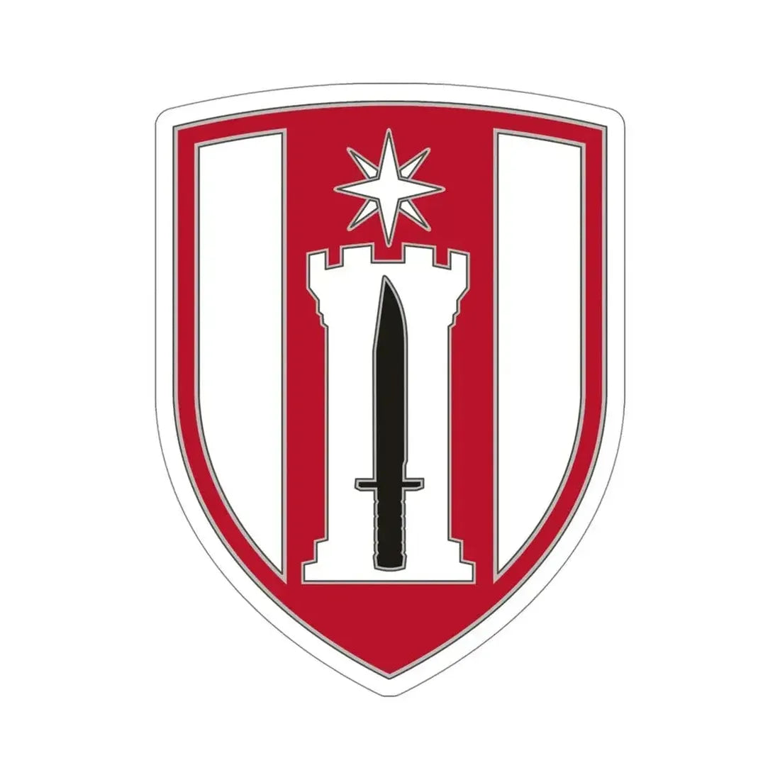 372 Engineer Brigade (U.S. Army) STICKER Vinyl Die-Cut Decal 5 Inch - The Sticker Space