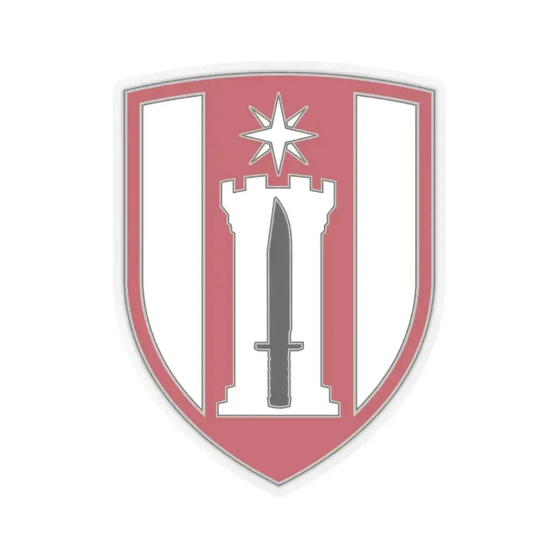 372 Engineer Brigade (U.S. Army) STICKER Vinyl Kiss-Cut Decal 2 Inch Transparent - The Sticker Space