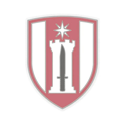 372 Engineer Brigade (U.S. Army) STICKER Vinyl Kiss-Cut Decal 3 Inch Transparent - The Sticker Space