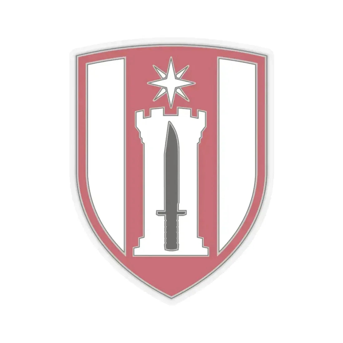 372 Engineer Brigade (U.S. Army) STICKER Vinyl Kiss-Cut Decal 6 Inch Transparent - The Sticker Space