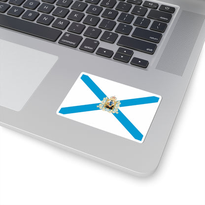 Flag of Arkhangelsk Oblast (Russia) STICKER Vinyl Kiss-Cut Decal