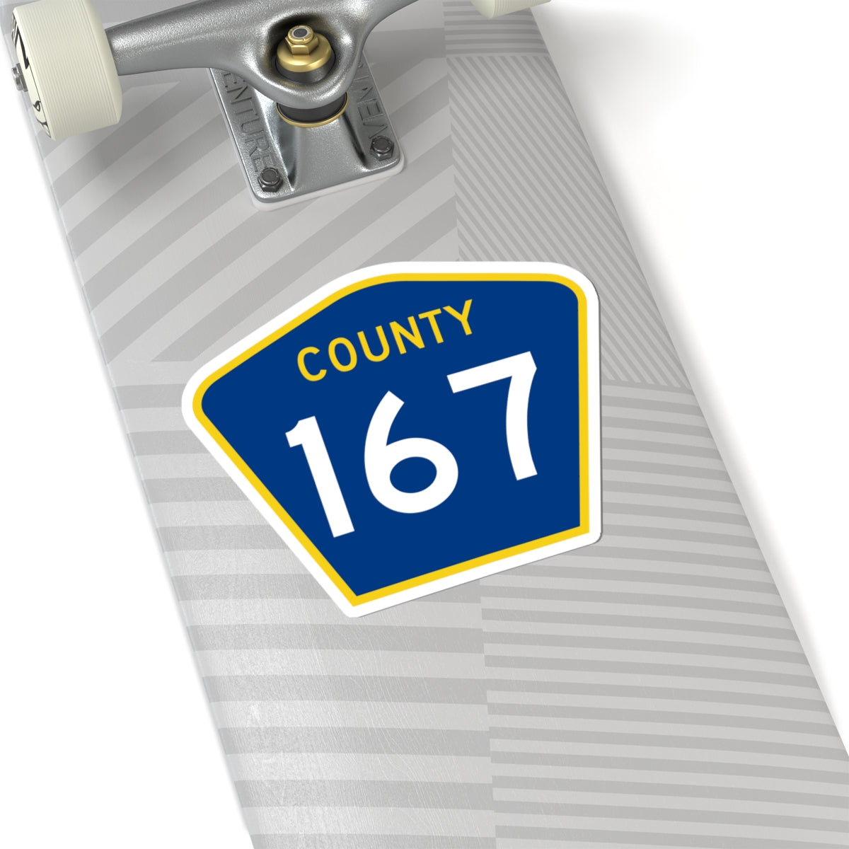 County 167 MN (Minnesota) (Road Sign) STICKER Vinyl Kiss-Cut Decal