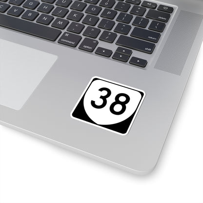 Virginia 38 (Virginia) (Road Sign) STICKER Vinyl Kiss-Cut Decal