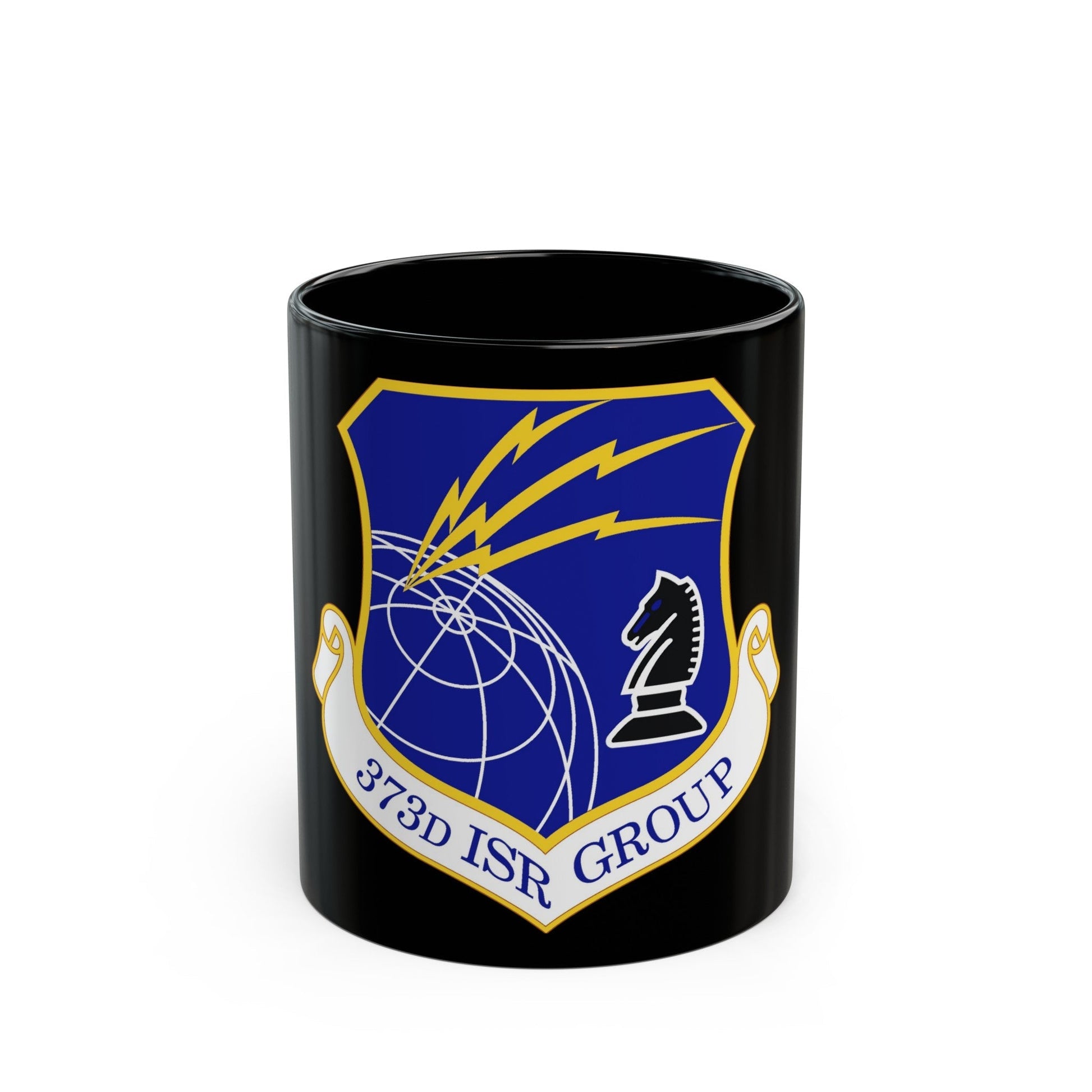 373 Intelligence Surveillance and Reconnaissance Group AFISRA (U.S. Air Force) Black Coffee Mug-11oz-The Sticker Space