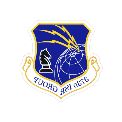 373 Intelligence Surveillance and Reconnaissance Group AFISRA (U.S. Air Force) REVERSE PRINT Transparent STICKER-2" × 2"-The Sticker Space