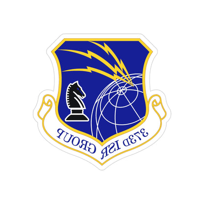 373 Intelligence Surveillance and Reconnaissance Group AFISRA (U.S. Air Force) REVERSE PRINT Transparent STICKER-4" × 4"-The Sticker Space