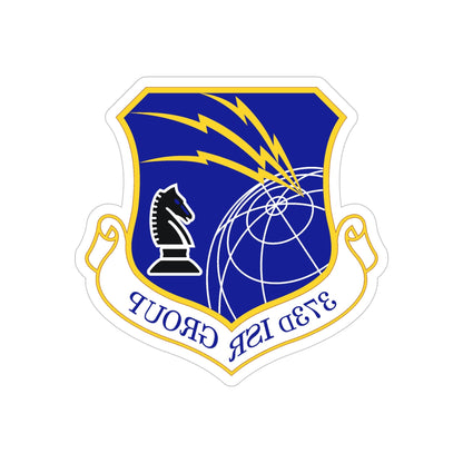 373 Intelligence Surveillance and Reconnaissance Group AFISRA (U.S. Air Force) REVERSE PRINT Transparent STICKER-5" × 5"-The Sticker Space