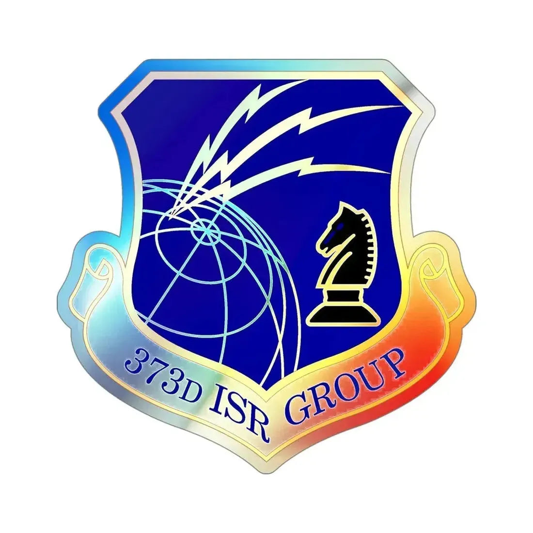 373 Intelligence Surveillance and Reconnaissance Group AFISRA (U.S. Air Force) Holographic STICKER Die-Cut Vinyl Decal - The Sticker Space