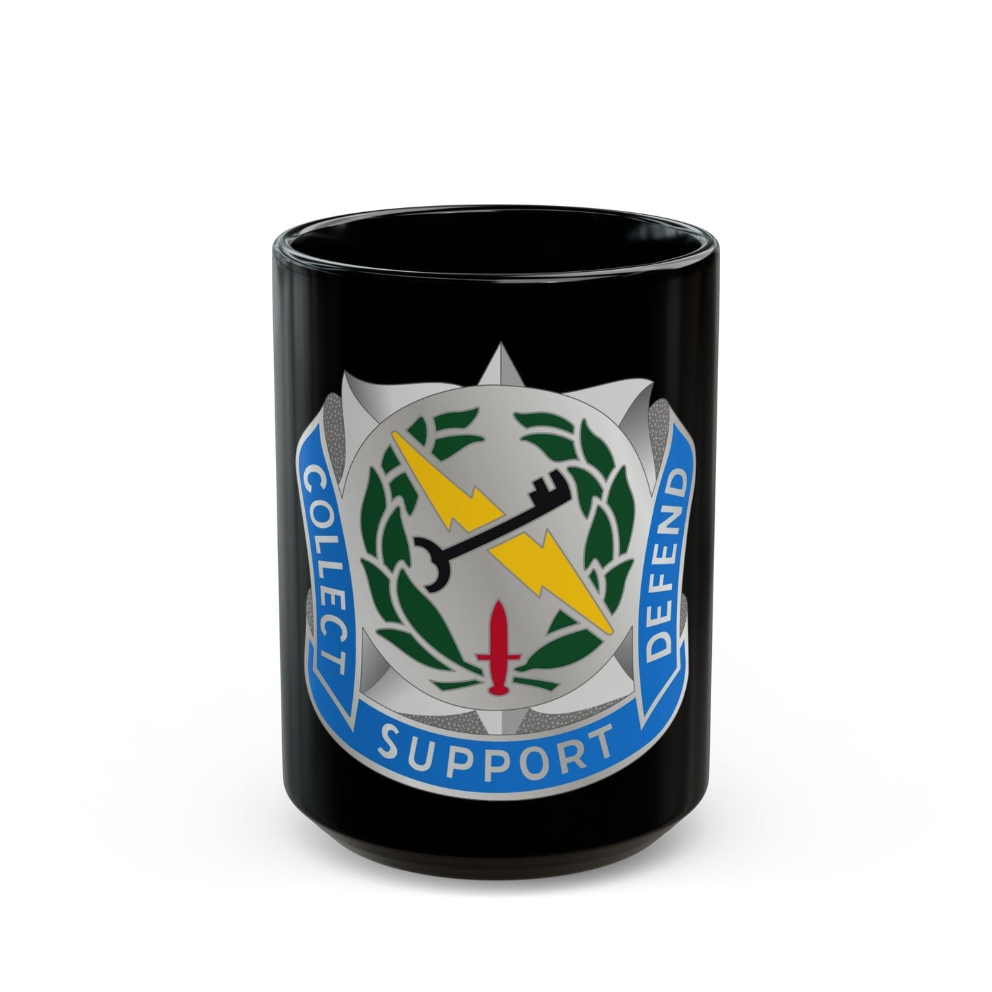 373 Military Intelligence Battalion (U.S. Army) Black Coffee Mug-15oz-The Sticker Space