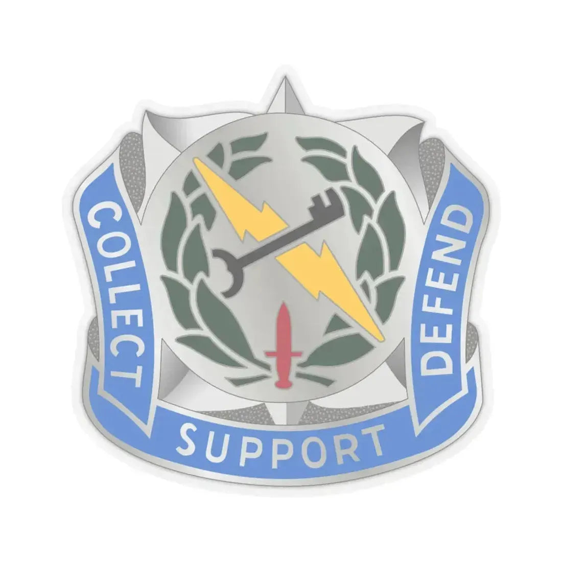 373 Military Intelligence Battalion (U.S. Army) STICKER Vinyl Kiss-Cut Decal 4 Inch Transparent - The Sticker Space