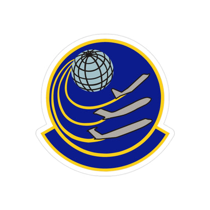 373 Training Squadron AETC (U.S. Air Force) REVERSE PRINT Transparent STICKER-2" × 2"-The Sticker Space