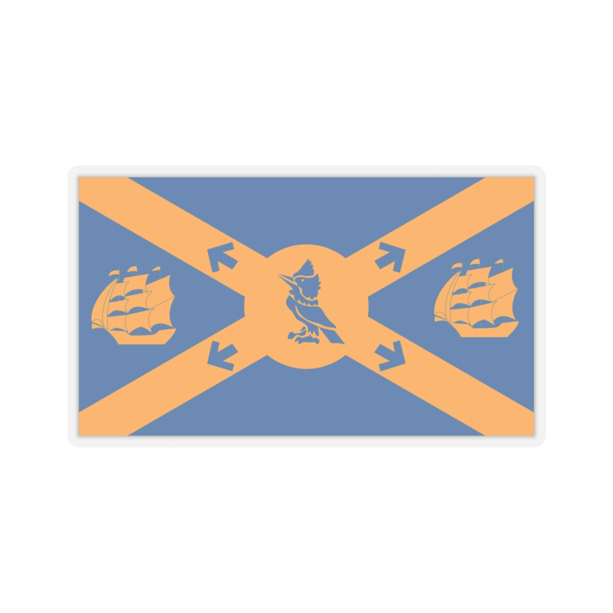 Flag of Halifax Canada - STICKER Vinyl Kiss-Cut Decal