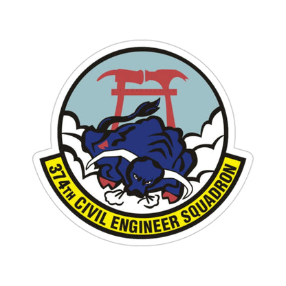 374 Civil Engineer Squadron PACAF (U.S. Air Force) STICKER Vinyl Die-Cut Decal-2 Inch-The Sticker Space