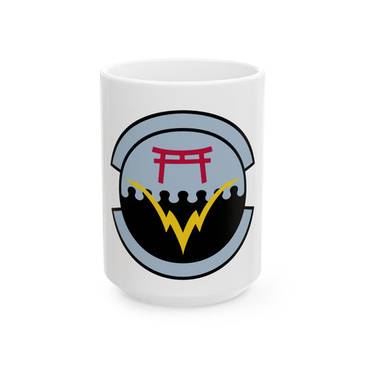 374 Communications Squadron PACAF (U.S. Air Force) White Coffee Mug-15oz-The Sticker Space