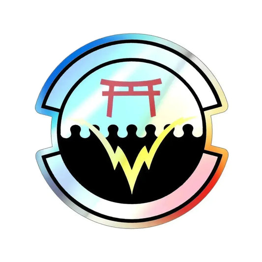 374 Communications Squadron PACAF (U.S. Air Force) Holographic STICKER Die-Cut Vinyl Decal 6 Inch Holographic - The Sticker Space