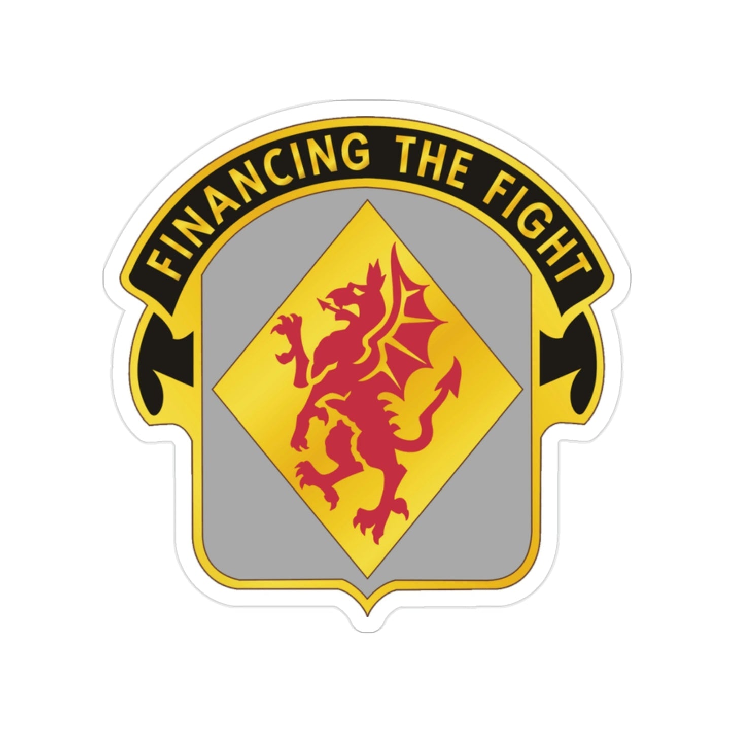 374 Finance Battalion (U.S. Army) Transparent STICKER Die-Cut Vinyl Decal-2 Inch-The Sticker Space