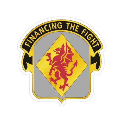 374 Finance Battalion (U.S. Army) Transparent STICKER Die-Cut Vinyl Decal - The Sticker Space