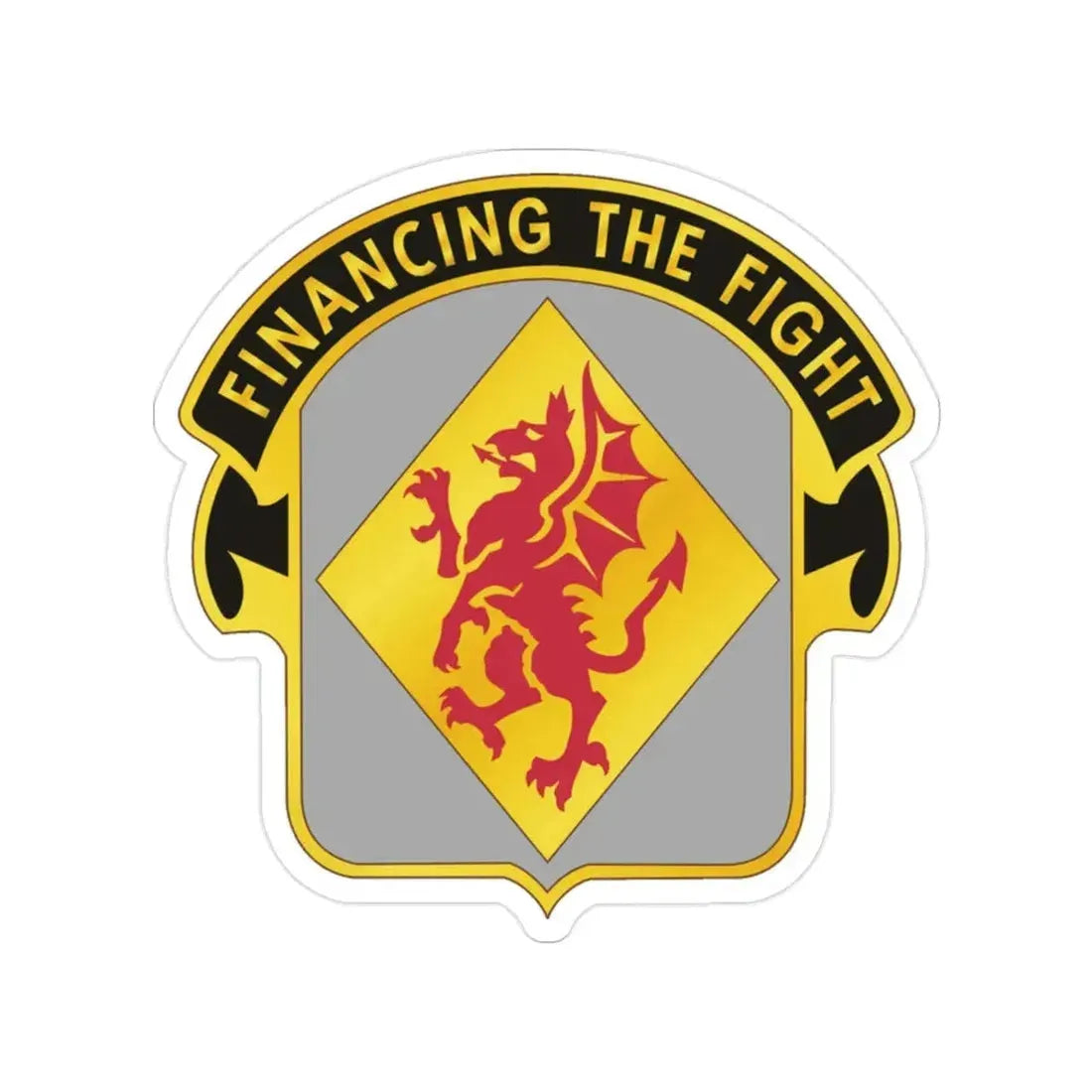 374 Finance Battalion (U.S. Army) Transparent STICKER Die-Cut Vinyl Decal - The Sticker Space