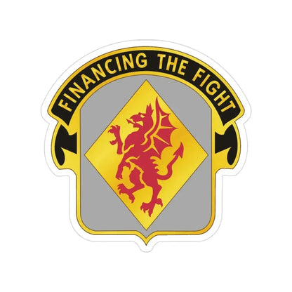 374 Finance Battalion (U.S. Army) Transparent STICKER Die-Cut Vinyl Decal - The Sticker Space