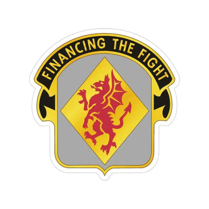 374 Finance Battalion (U.S. Army) Transparent STICKER Die-Cut Vinyl Decal - The Sticker Space