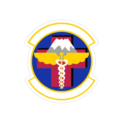 374 Healthcare Operations Squadron (U.S. Air Force) REVERSE PRINT Transparent STICKER-3" × 3"-The Sticker Space