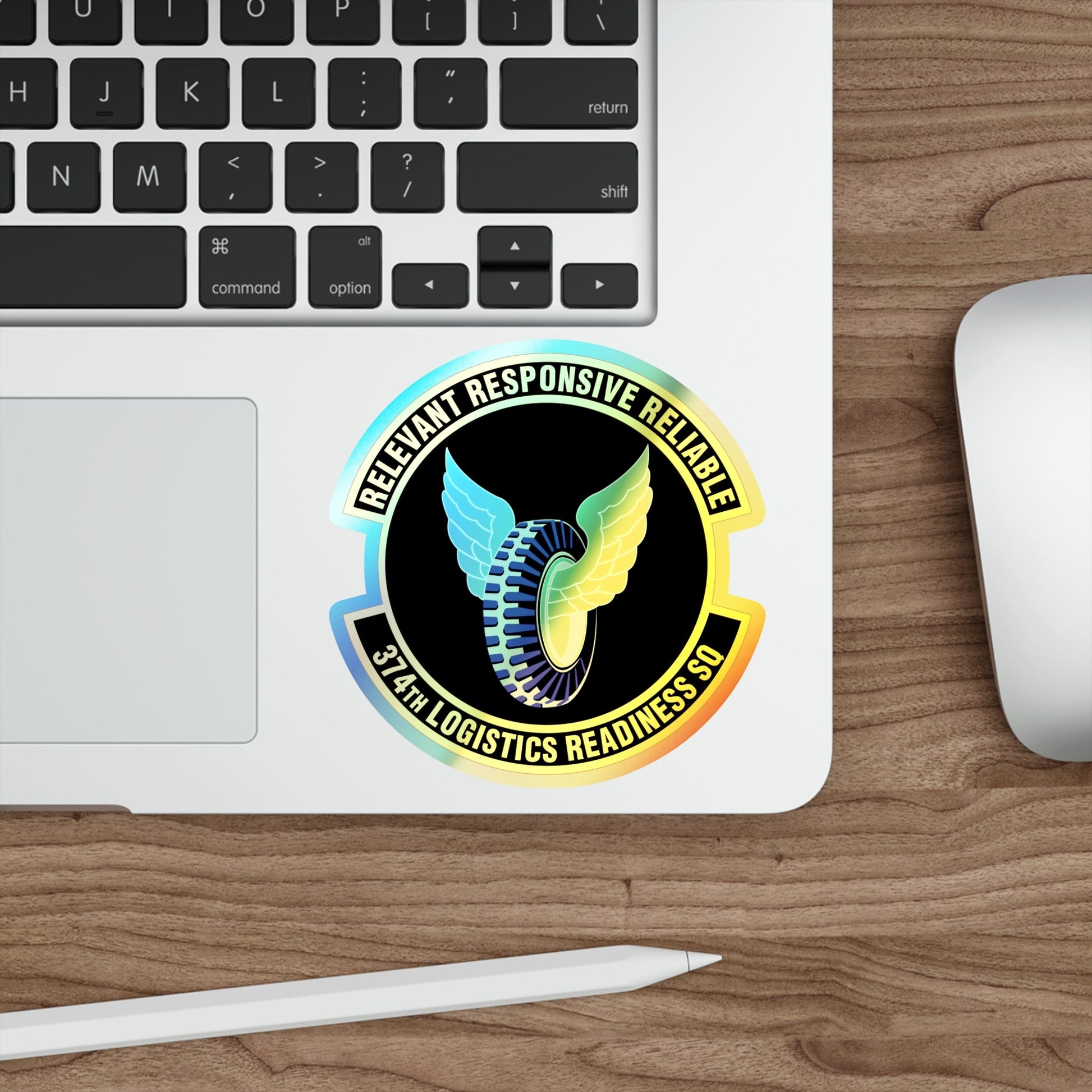 374 Logistics Readiness Squadron PACAF (U.S. Air Force) Holographic STICKER Die-Cut Vinyl Decal-The Sticker Space