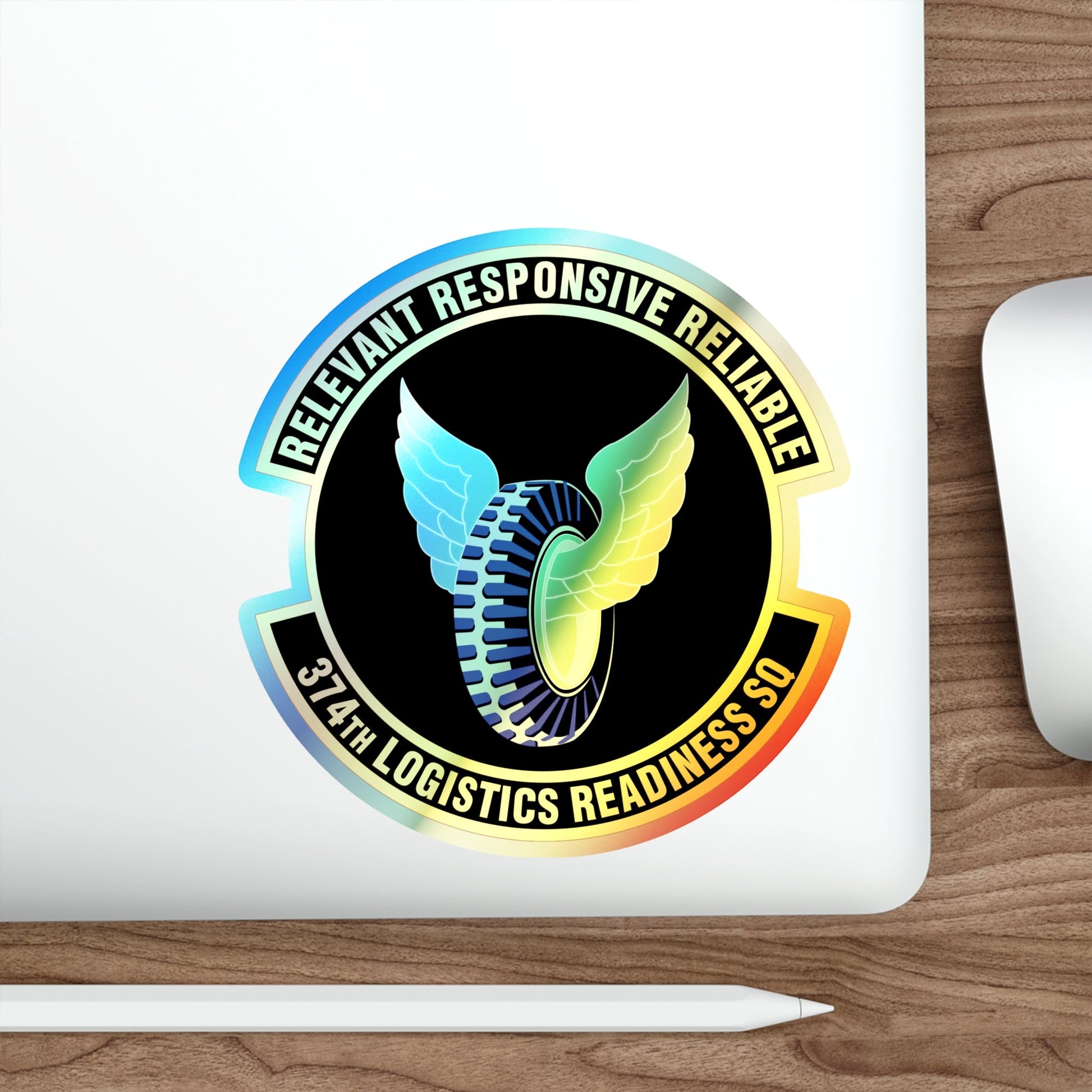 374 Logistics Readiness Squadron PACAF (U.S. Air Force) Holographic STICKER Die-Cut Vinyl Decal-The Sticker Space